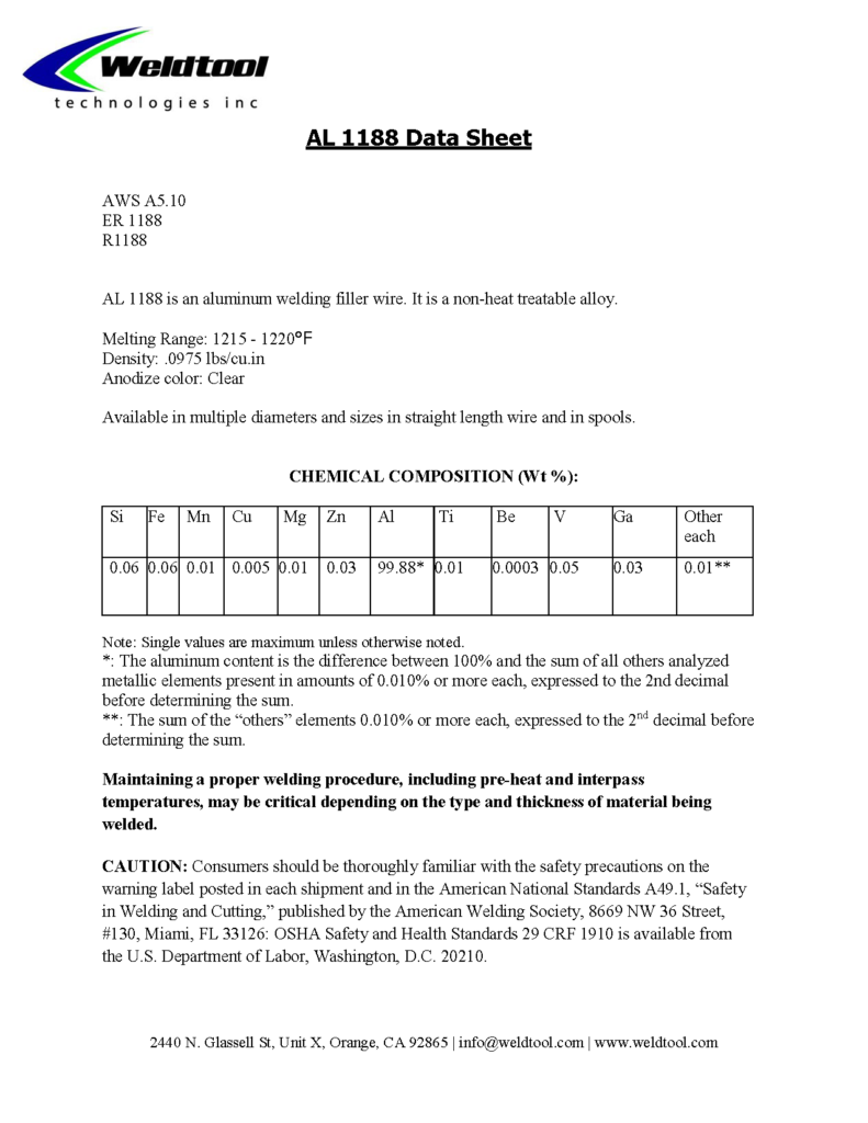 al 1188 data sheet